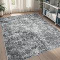 5x8 Area Rugs for Living Room Washable Bedroom Dining Room Black Grey by Aelenmu