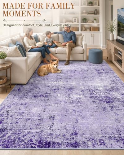 OLANLY 8x10 Washable Area Rug, Soft Non Slip Carpet for Bedroom Living Room - Image 3