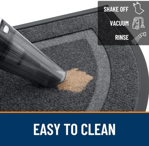 OLANLY Half Circle Front Door Mat Outside 71x23 All-Season Rubber Doormat - Image 6