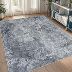 Aelenmu 5x8 Area Rugs for Living Room Washable Bedroom Dining Room Black by Aelenmu