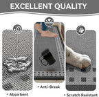 Kitchen Mats for Floor, Non Slip Kitchen Rugs, 17x30 Grey - Image 5