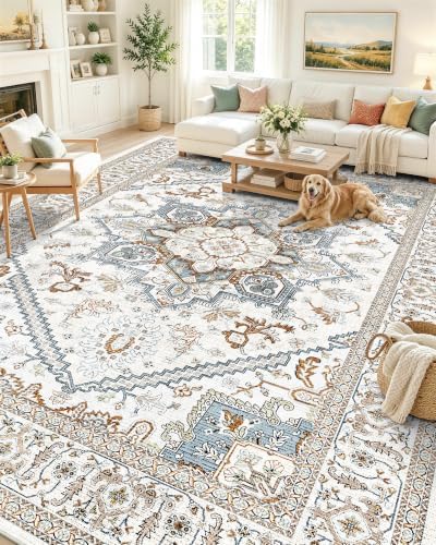 OLANLY 10x14 Washable Area Rug, Soft Non Slip Carpet for Living Room by OLANLY