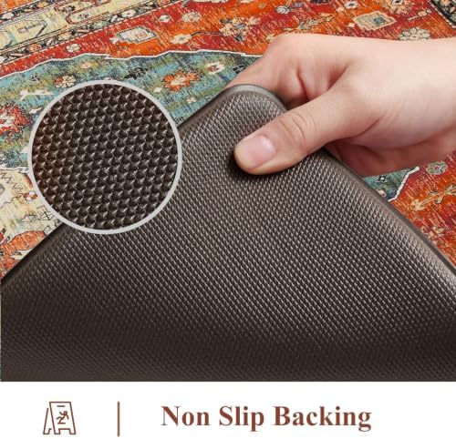 Collive Boho Cushioned Kitchen Mat, Anti Fatigue Mats for Kitchen Floor - Image 4