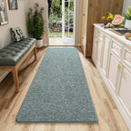 AROGAN 2x6 Runner Rug for Hallway, Long Runner Rugs Non Slip, Grey & Green by AROGANAREARUG