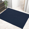 HIYARD Sturdy Front Door Mat, Absorbent Muddy Dirt Resist Welcome Door Mats Outdoor Indoor, Stain and Fade Resistant, Non-Slip Backing Entry Mat Low Profile Doormat for Entryway, 47×32, Blue by HIYARD