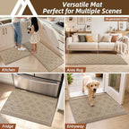 COSY HOMEER Kitchen Rugs Sets of 2 Non-Slip Washable,24”x35“+24”X60“ - Image 7
