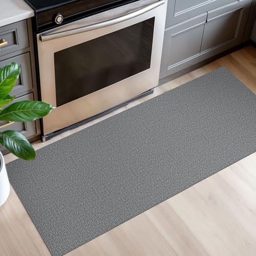 EARTHALL Washable Runner Rug, Non Slip Entryway Runenr, 2x5 Ft, Dark Gray - Image 6