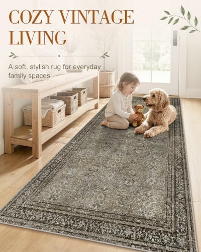 OLANLY 2x6 Washable Runner Rug, Soft Non Slip Carpet for Hallway Kitchen - Image 3