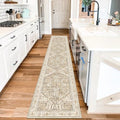 Yamaziot Washable Runner Rug, 2x10 Non-Slip Boho Hallway Kitchen Rug by Yamaziot