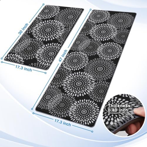 LuxStep Kitchen Mats for Floor,Cushioned Rug Anti-Fatigue for Kitchen Decor - Image 2