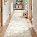 2x10 Runner Rug Non Slip,Washable Hallway Runner Rug,Brown by Restydon