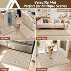 COSY HOMEER Kitchen Rugs Sets of 2 Non-Slip Washable,20”x30“+20”X48“ - Image 7