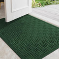 Mibao Front Door Mat Outside Entrance, 36" x 24", Heavy Duty Welcome Mat, Stain and Fade Resistant, Dirt Trapper Doormat, Super Absorbent Indoor Outdoor Entryway Mat with Non-Slip Backing, Green by Mibao