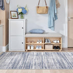 2x6 Runner Rug Non Slip,Washable Hallway Runner Rug,Blue - Image 3