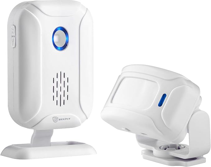HENDUN Motion Sensor Doorbell , Door Chime for Business, Store Welcome Buzzer Monitor, Commercial Door Entry Alert,Motion Detector Alarm, Caregiver Reminder for Elderly, Motorhome RV Burglary