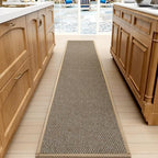 SUMLANS Kitchen Mat for Floor, Washable Non Slip Rug, Brown by SUMLANS