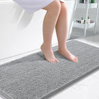 OLANLY Bathroom Runner Rugs 47x24, Extra Soft Absorbent Chenille Bath Rugs by OLANLY