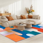 Ompaa Living Room Rug 5x8 Candy Area Rug Machine Washable Rug Non Slip Indoor Large Rugs for Bedroom, Classroom, College Dorm, Farmhouse, Dining Room, Kids Playroom by OmpaaHomeDecor