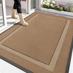 OLANLY Front Door Mat Outside 71x47, All-Season Heavy-Duty Rubber Doormat by OLANLY