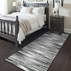 2'6 x 8' Runner Rug Non Slip,Washable Kitchen Rugs,Black - Image 5