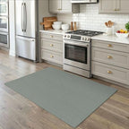 EARTHALL Washable Area Rug, Non Slip Entryway Rug, 4x5 Ft, Green/Grey - Image 3