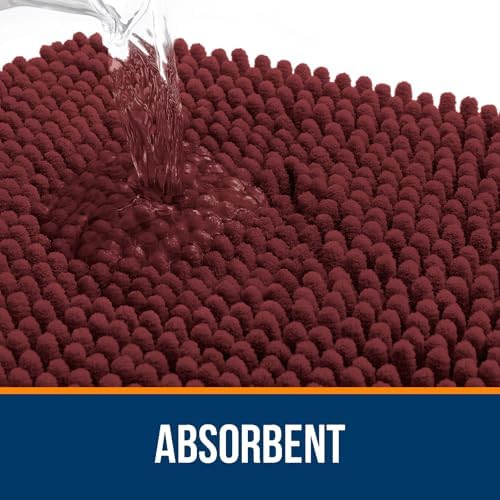 OLANLY Bathroom Rugs 36x24, Extra Soft Absorbent Chenille Bath Rugs - Image 4