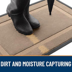 OLANLY Front Door Mat Outside 47x32, All-Season Heavy-Duty Rubber Doormat - Image 4