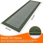 StepRite Kitchen Rugs, Kitchen Mats for Floor, 70"x20" Non-Slip Machine-Washable Kitchen Throw Rug, Green - Image 3