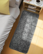 Ophanie Runner Rug for Hallway, 2x5 Upgrade Non-Slip Fluffy Soft Bedside Rugs, Bedroom Living Room Grey Shaggy Gray Carpet for Kids Girls Boys Dorm Nursery Home Decor Aesthetic - Image 6