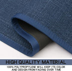 Kitchen Mats Set of 2 PCS for Floor, Washable Non Slip Rugs, Dark Blue - Image 6