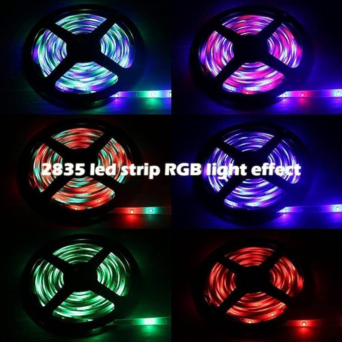 GALYGG 24 Key LED Strip Lights IR Remote Controller, Wireless Rectifier Control Box, DC 12V 3A Power Supply Plug Adapter for 2835 3528 5050 RGB LED Strip Lights Flexible Tape Lighting