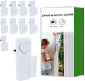 Door Window Alarm, 90dB Door Alarms Sensor for Kids Safety, Home Security, Door Window Burglar Alarm, Window Pool Alarms for Home, Apartments, Offices, Hotel Rooms (10pack)