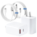 USB C Charger Block for iPhone 17 16,40W Dual Port A/C Phone Chargers,2Pack Type C Charger Fast Charging Wall Chargers Quick 10FT USB C Cable for iPhone 17/17 Pro Max/17 Air/16 Pro/16e/15 Plus/15 Pro