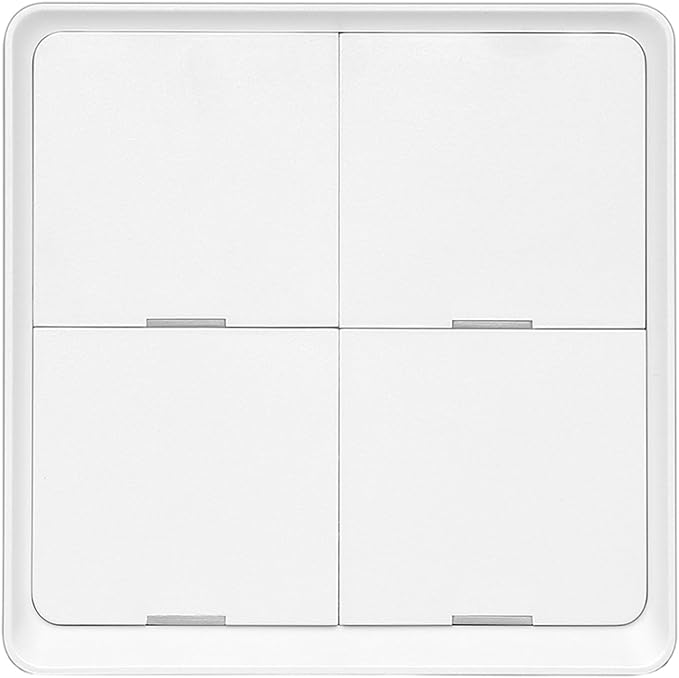 Intelliegent Home Multiple Scene Controller 4 Button Compact Remote Wall Mountable House Automation Switches for House Security Systems Accessory