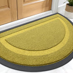 OLANLY Half Circle Front Door Mat Outside 71x23 All-Season Rubber Doormat by OLANLY
