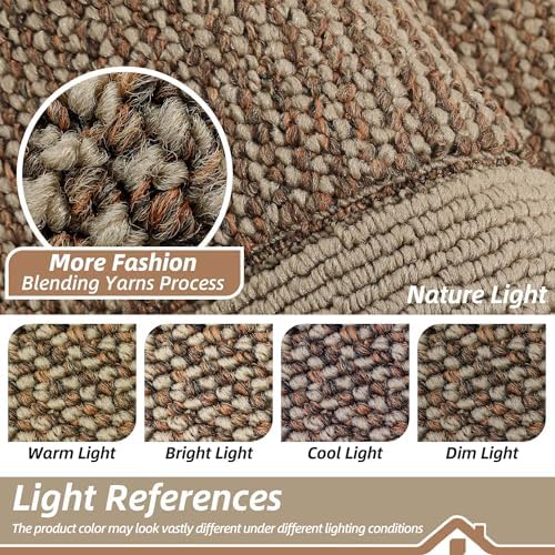 BEQHAUSE Indoor Door Mat 24" x 96", Dirt Trapper Door Mats, Taupe - Image 6