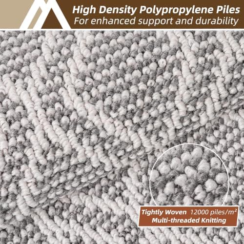 COSY HOMEER Kitchen Rugs Sets of 2 Non-Slip Washable,24”x35“+24”X60“ - Image 2