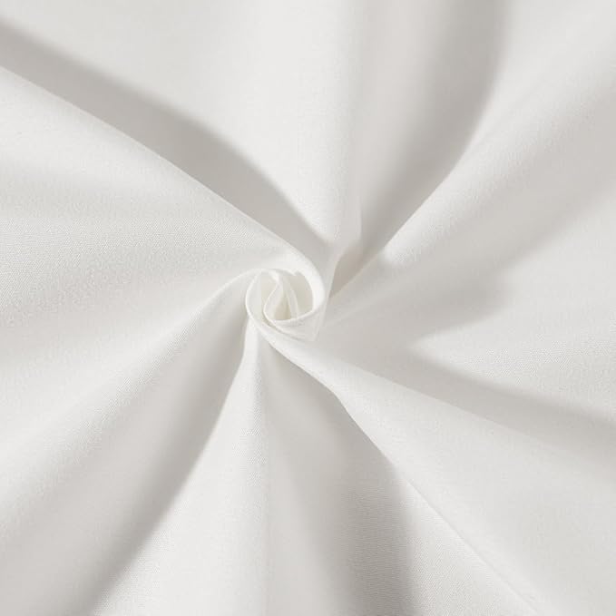 Ivory Bed Skirt Full Size Ruffled Bed Skirt with Split Corners, Full Bed Skirt 12 Inch Drop, Full Size Bed Skirt Ivory for Ruffled Bed Skirt with Split Corners, Bed Skirt Full Size