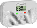 Carbon Monoxide Detector Powered by AA Battery (not Included),CO Monitoring Alarm with LCD Display Screen, Used for Home Basement Kitchen, Hotel Garage, Bedroom, Living Room Voice Alarm 1 Pack