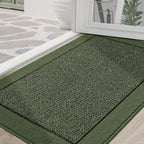 BEQHAUSE Indoor Door Mat 36" x 60", Dirt Trapper Door Mats, Green by BEQHAUSE