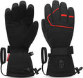 FEETMOR Heated Gloves for Men Women - Upgraded Rechargeable Dual-Heated Winter Gloves for Motorcycling, Hunting, Skiing