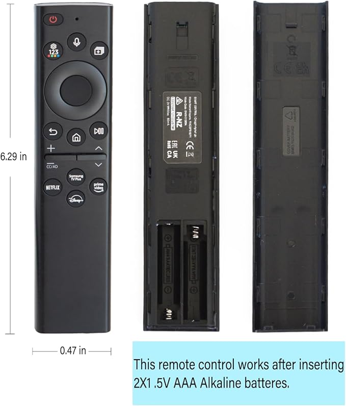 (Pack of 2) BN59-01385A Voice Universal Remote Control Replacement， for Samsung Smart TV Remote Control. 2018-2024 for Smasung Smart TV The Frame Crystal UHD Neo QLED 4K 8K