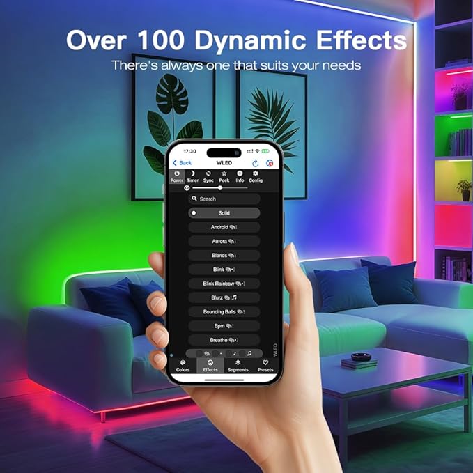 Elite ESP32 WLED LED Strip Controller with Ethernet Music Sound Reactive UART Energy Save Relay 20A Pluggable Fuse DIY Dynamic for WS2811 WS2812 SK6812 WS2815 Digital Addressable RGB IC Strip Light