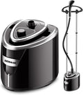 Gerank Steamer for Clothes, 1500W Standing Garment Steamer with 35s Fast Heating, 2.5L Water Tank for 1.5H Steaming, Adjustable Height Stand with Clothes Hanger, Professional Wrinkle Removal