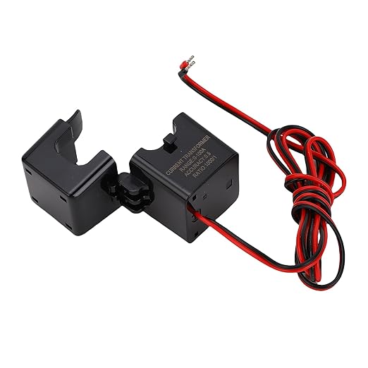 100A 3 Phase Power Meter Energy Consumption Electricity Usage Monitor with APP Control for Home School Dormitory Shopping Mall with Clamp Current Transformer DIN Rail Watt Kwh Frequency Meter