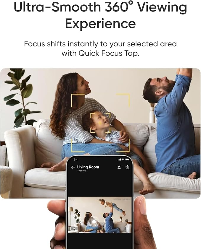 eufy Indoor Cam E30 2-Cam Kit, Latest Generation, 4K UHD Security Camera, Pet/Dog/Baby Camera with Phone app, Color Night Vision, Human/Pet Auto Tracking, 360 Pan-Tilt, Works with Homekit,White