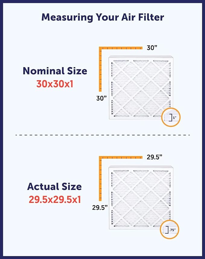 Filter King 9x22x1 Air Filter | 4-PACK | MERV 8 HVAC Pleated A/C Furnace Filters | MADE IN USA | Actual Size: 9 x 22 x .75"