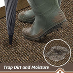 BEQHAUSE Indoor Door Mat 31" x 120", Dirt Trapper Door Mats, Brown - Image 3