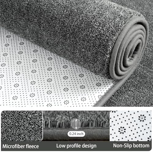 AROGAN 6x9 Area Rugs for Living Room Non Slip Bedroom Rug, Black & White - Image 4