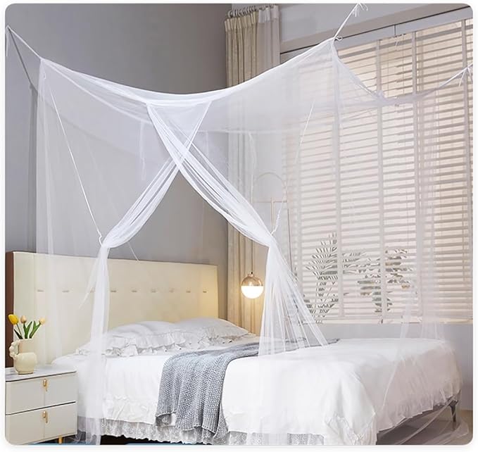 Mengersi Mosquito Net for Bed,Bunk Bed Canopy One Side Opening Canopy Netting Bed Drapes for Camping Home Outdoor Travel Dormitory,Twin XL